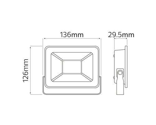 Прожектор світлодіодний ASLAN-30 30W 6400K