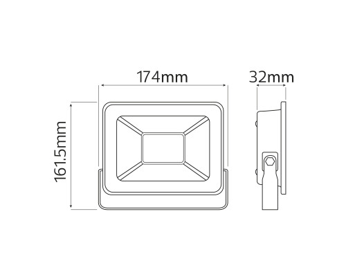 Прожектор світлодіодний ASLAN-50 50W 6400К