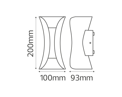 Світлодіодний світильник садово-парковий MARVEL-10 чорний з золотом