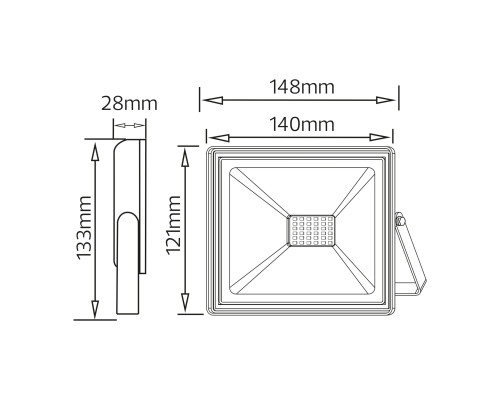 Прожектор світлодіодний Remix-30 30W RGB+білий