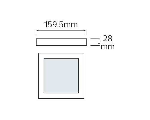 Світлодіодний світильник ARINA-12 12W 6400К