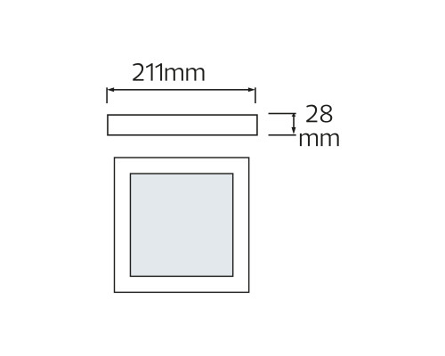 Світлодіодний світильник ARINA-18 18W 6400К