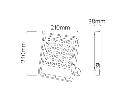Прожектор світлодіодний OSELO-100 100W 6400K