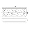 2835-120-12x18-24 RX22C0TC-A (4500K)  (5м, конектор 90 град с кабелем, с другой сторони глух загл) · RISHANG · 19705 — 2