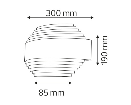 Світлодіодний світильник фасадний SPARTA-2