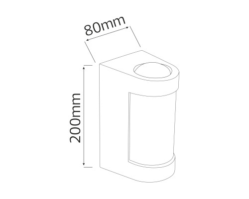 Світлодіодний світильник фасадний VECTOR-12