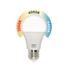 Cвітлодіодна лампа COMBO-10 10W E27 3000K-4000К-6400K