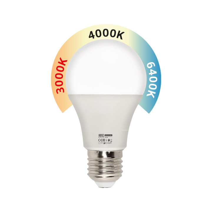 Cвітлодіодна лампа COMBO-10 10W E27 3000K-4000К-6400K · HOROZ ELECTRIC · 20162