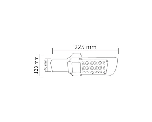 Світлодіодний світильник вуличний TEXAS-30 6400K