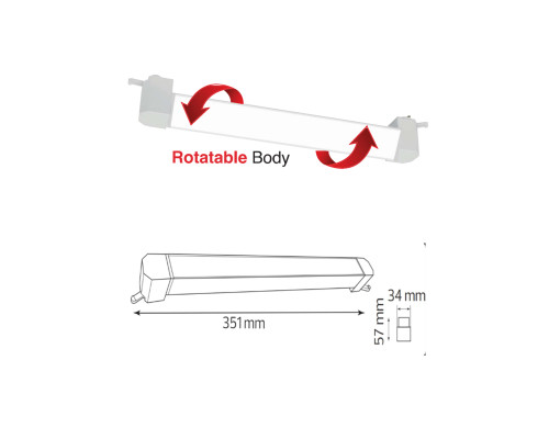 Світлодіодний світильник трековий лінійний CENOVA-20 20W білий