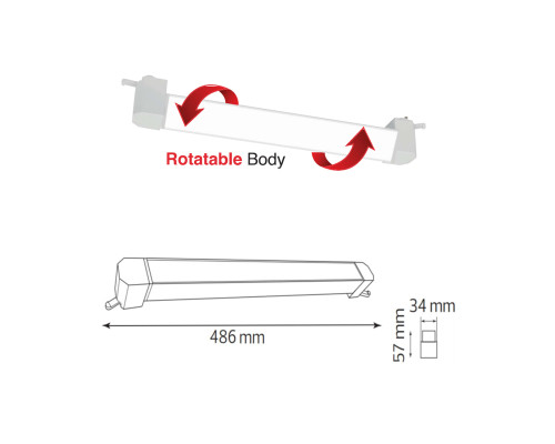 Світлодіодний світильник трековий лінійний CENOVA-30 30W білий