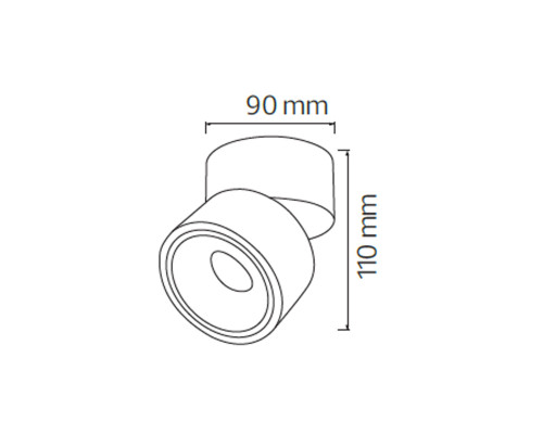 Світлодіодний світильник LAYLA-15 чорний