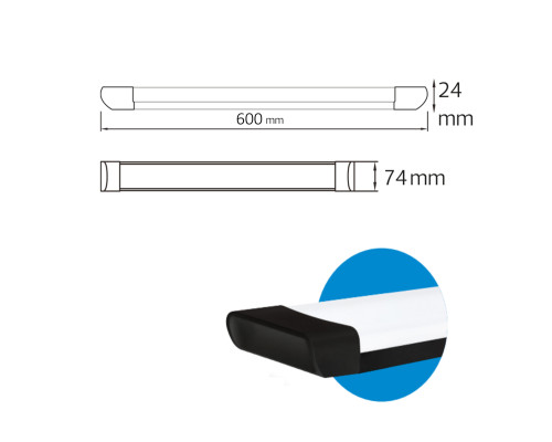 Світлодіодний світильник TETRA/SQ-27 27W 6400K