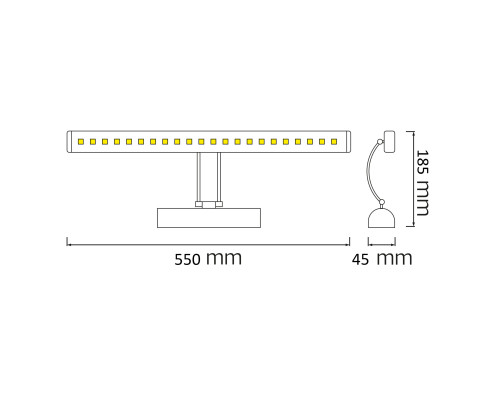Світлодіодна підсвітка дзеркал-картин FLAMINGO-12
