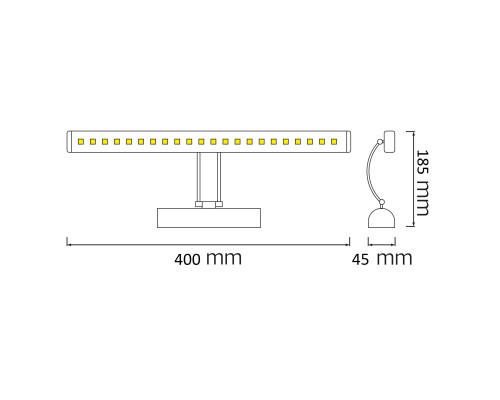 Світлодіодна підсвітка дзеркал-картин FLAMINGO-8