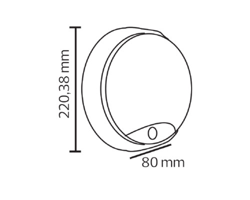 Світлодіодний світильник настінно-стельовий SORENTO з сутінковим датчиком і датчиком руху