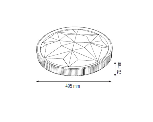 Світлодіодний світильник потолочний AZTEC-48