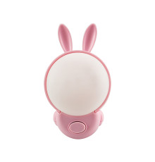 Нічник led BUNNY 2CCT рожевий