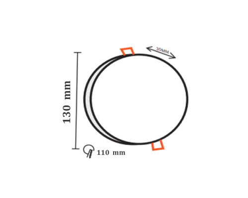 Світлодіодний світильник VIOLET 18W 6400K