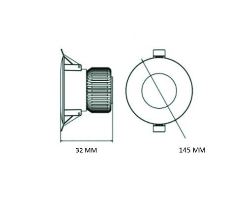 Світлодіодний світильник врізний ALEXA-20 3CCT 20W