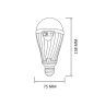 Cвітлодіодна лампа акумуляторна DURALITE-12 12W E27 6400K · HOROZ ELECTRIC · 21621 — 2