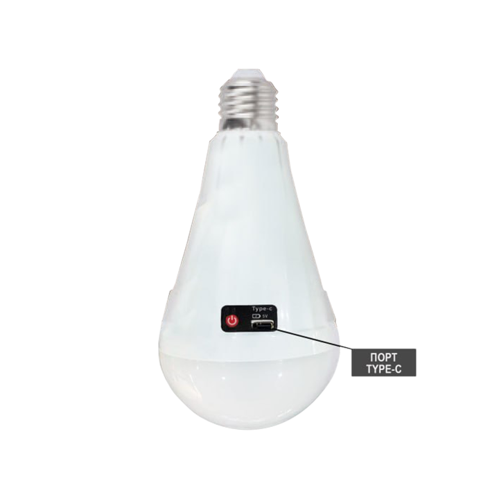 Cвітлодіодна лампа акумуляторна DURALITE-12 12W E27 6400K · HOROZ ELECTRIC · 21621