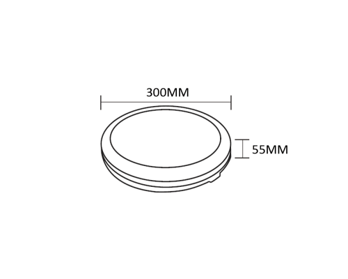 Світлодіодний світильник SCARLETT-30 3CCT 30W білий