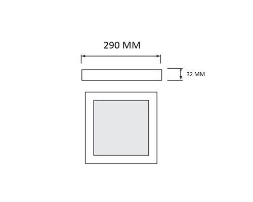 Світлодіодний світильник SELENA-36 3CCT 36W білий
