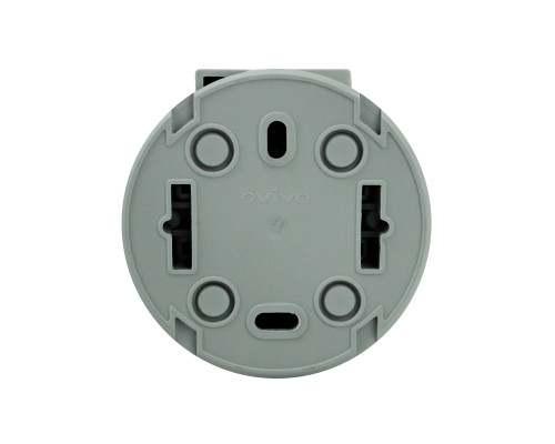 Розетка з заземленням з кришкою сіра xOne