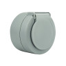 Розетка з заземленням з кришкою сіра xOne · OVIVO · 21713 — 4