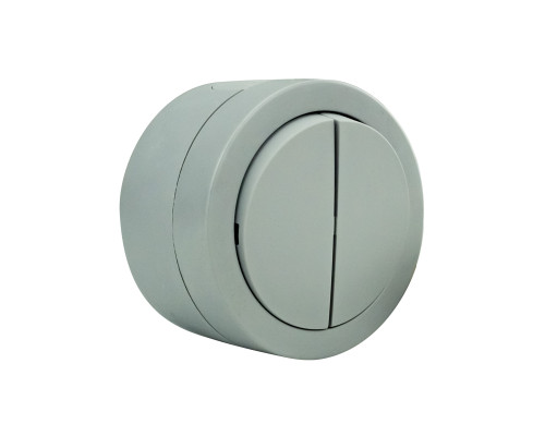 Вимикач 2-клавішний сірий xOne