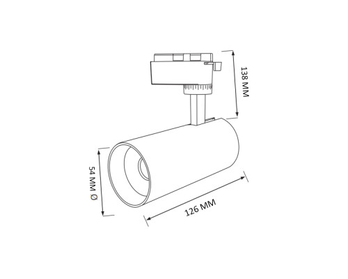 Світлодіодний світильник трековий BREMEN-10 3CCT 10W чорний
