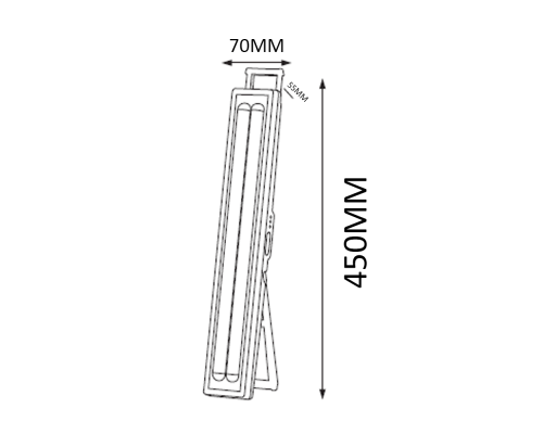Світлодіодний світильник аварійний ALVES-2 44W