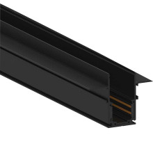 Шинопровід вбудований для магнітного трекового світильника MAGNET-R2 2м чорний