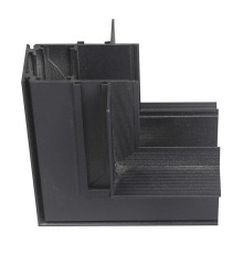 З'єднувач кутовий внутрішній для магнітного шинопровода вбудованого MAGNET-RW чорний