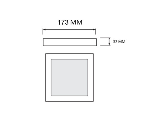 Світлодіодний світильник SELENA-18 3CCT 18W білий