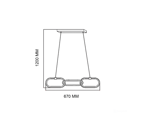 Світлодіодна люстра EMPIRE-20 20W