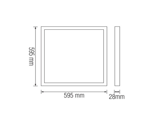 Світлодіодний світильник врізний ANDROMEDA 3CCT 50W