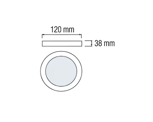 Світлодіодний світильник CATALINA-12 3CCT 12W чорний