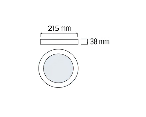 Світлодіодний світильник CATALINA-24 3CCT 24W чорний