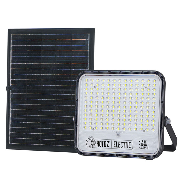 Прожектор світлодіодний з сонячною панеллю TIGER PRO-300 300W 6400K · HOROZ ELECTRIC · 22599
