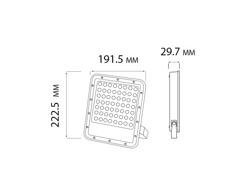 Прожектор світлодіодний PALLAS-100 3CCT