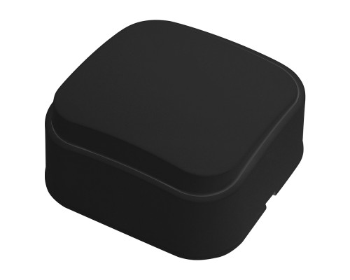 Вимикач 1-клавішний чорний EVA