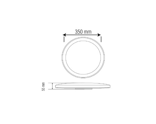 Світильник накладний BELINDA-45 чорний