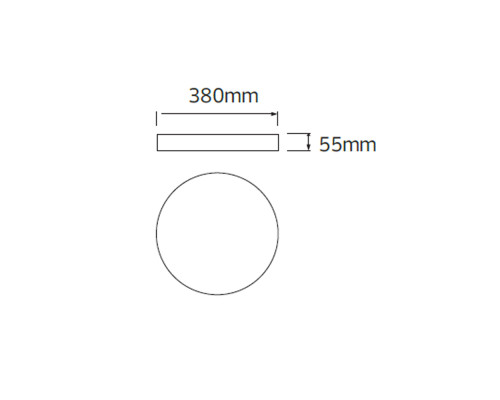 Світильник накладний HAZEL-32 3CCT чорний