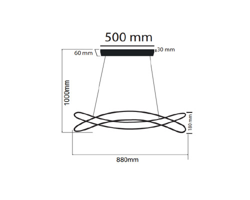 Світлодіодна люстра MONARCH-100 3CCT 100W